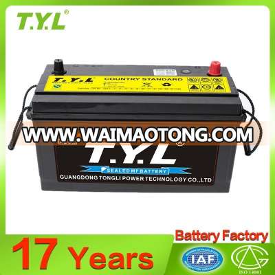 Best selling 105ah car battery new desig105 wholesale online