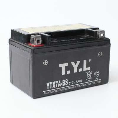 2018 TYL YTX7A-BS 7ah Wet Charged MF Lead Acid Battery