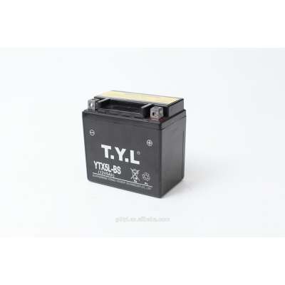 Hot selling 12v 5ah mf motorcycle battery with high quality