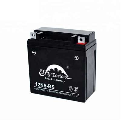 Hot sale 12v5ah maintenance free motorcycle battery